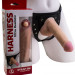 Страпон Harness из двух предметов: трусики с плугом и насадка-фаллос - 17 см