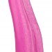 Розовая изогнутая анальная втулка-язык - 21 см.