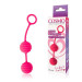 Вагинальные шарики с ребрышками Cosmo, цвет: розовый
