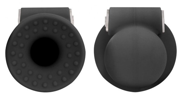 Накладки-присоски на соски с вибрацией Vibrating Nipple Suckers, цвет: черный