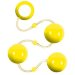 Анальные шарики Renegade Pleasure Balls, цвет: желтый