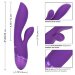 Вибромассажер-кролик Aura Dual Lover - 20,25 см, цвет: фиолетовый