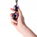 Вагинальные шарики TOYFA A-toys, цвет: фиолетово-черный - 14 см