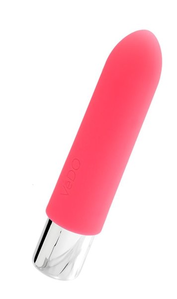 Вибропуля VeDO Bam Mini - 9,5 см, цвет: розовый