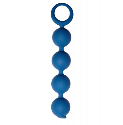 Анальная цепочка Appulse, цвет: синий - 15 см