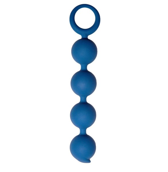 Анальная цепочка Appulse, цвет: синий - 15 см