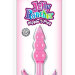 Анальная пробка Jelly Rancher T-Plug Ripple, цвет: розовый - 10,9 см