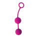 Вагинальные шарики с ребрышками Cosmo, цвет: ярко-розовый