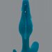 Анальная пробка Starter, цвет: бирюзовый - 10,5 см