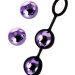 Фнабор вагинальных шариков TOYFA A-toys, цвет: фиолетово-черный