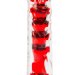 Гелевый вибратор - 15 см, цвет: красный