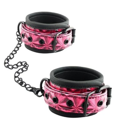 Красно-черные кожаные манжеты Wrists Cuffs с геометрическим узором