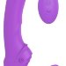 Безремневой страпон с 9 режимами вибрации и пультом ДУ, цвет: фиолетовый