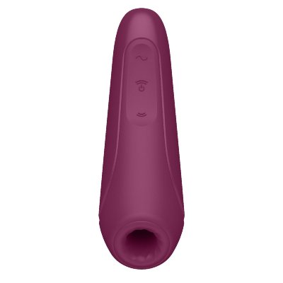 Вакуум-волновой стимулятор Satisfyer Curvy 1+, цвет: бордовый