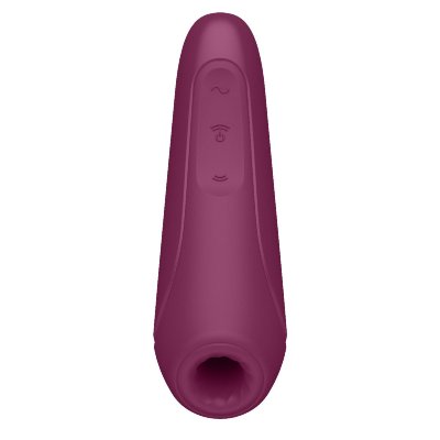 Вакуум-волновой стимулятор Satisfyer Curvy 1+, цвет: бордовый