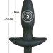 Анальная вибровтулка Black Velvets Vibrating Small с 5 скоростями вибрации - 12 см