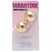 Вагинальные шарики Vibratone Duo-Balls, цвет: золотистый