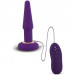 Анальная вибропробка Apex Small Butt Plug Purple, цвет: фиолетовый - 14 см