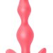 Анальная пробка Bent Anal Plug Black, цвет: розовый - 13 см