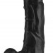 Реалистичный фаллоимитатор на присоске - 24 см, цвет: черный