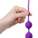 Вагинальные шарики A-Toys с ушками, цвет: фиолетовый