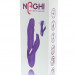 Ротатор Naghi No.20 Rechargeable Duo Vibrator с клиторальным отростком, цвет: фиолетовый