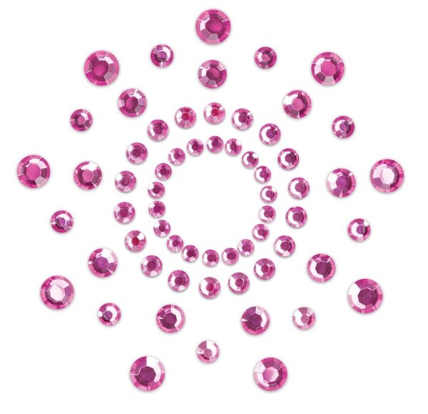 Наклейки на грудь Mimi Bijoux, цвет: розовый