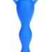 Анальная елочка с вибрацией - 14 см, цвет: синий