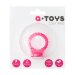 Виброкольцо на пенис A-toys из силикона, цвет: розовый