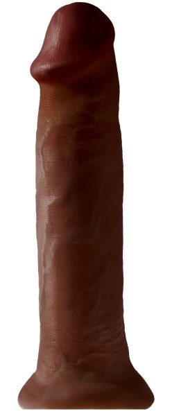 Фаллоимитатор-гигант на присоске 14 Cock - 36 см, цвет: коричневый