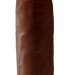 Фаллоимитатор-гигант на присоске 14 Cock - 36 см, цвет: коричневый