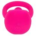 Эрекционное кольцо Silicone Rechargeable Teasing Tongue Enhancer, цвет: ярко-розовый