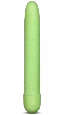 Биоразлагаемый вибратор Eco - 17,8 см, цвет: зеленый