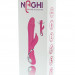 Ротатор Naghi No.21 Rechargeable Duo Vibrator с клиторальным отростком, цвет: розовый