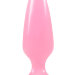 Анальная пробка Firefly Pleasure Plug Medium Pink, светящаяся в темноте, цвет: розовый - 12,7 см