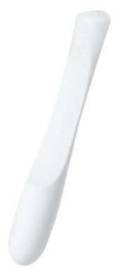 Гибкий водонепроницаемый вибратор Sirens Venus - 22 см, цвет: белый