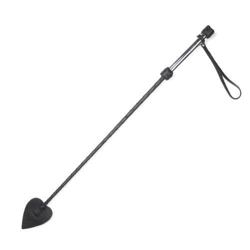 Стек с металлической рукоятью и наконечником-стрелой, цвет: черный - 70 см