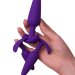 Набор из 3 анальных втулок A-toys, цвет: фиолетовый