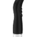 Вибратор Liora с изогнутой головкой - 15,1 см, цвет: черный