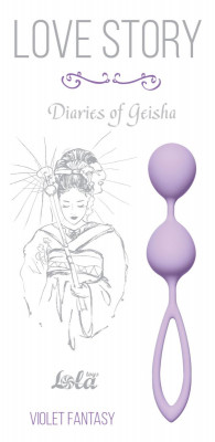 Вагинальные шарики Diaries of a Geisha, цвет: сиреневый