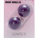 Вагинальные шарики Vibratone Duo-Balls Purple, цвет: фиолетовый