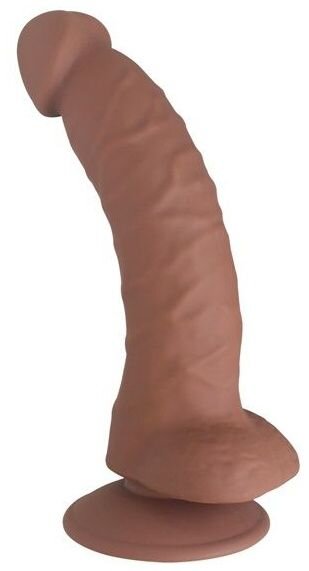 Фаллоимитатор SEDUCER Bended Lust - 18,5 см, цвет: коричневый