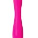 Вибратор со стимулирующим шариком BEADSY - 21 см, цвет: ярко-розовый