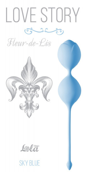 Вагинальные шарики Fleur-de-lisa, цвет: голубой