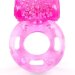 Эрекционное кольцо с вибростимуляцией, цвет: розовый