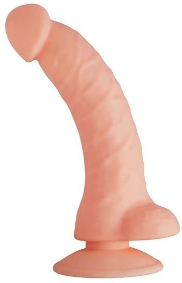 Фаллоимитатор SEDUCER Bended Lust - 18,5 см, цвет: телесный