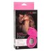 Эрекционное кольцо Silicone Rechargeable Dual Clit Flicker, цвет: ярко-розовый