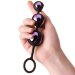 Тройные вагинальные шарики TOYFA A-toys, цвет: фиолетово-черный