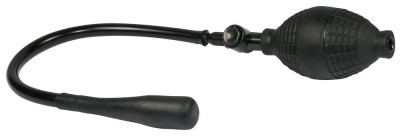 Анальный расширитель Black Anal Balloon с грушей, цвет: черный