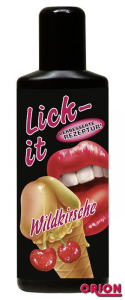 Съедобная смазка Lick It Wildkirsche со вкусом вишни - 100 мл.